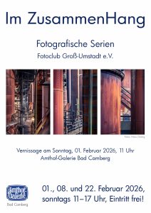 Plakat Ausstellung Im ZusammenHang Amthof-Galerie Bad Camberg