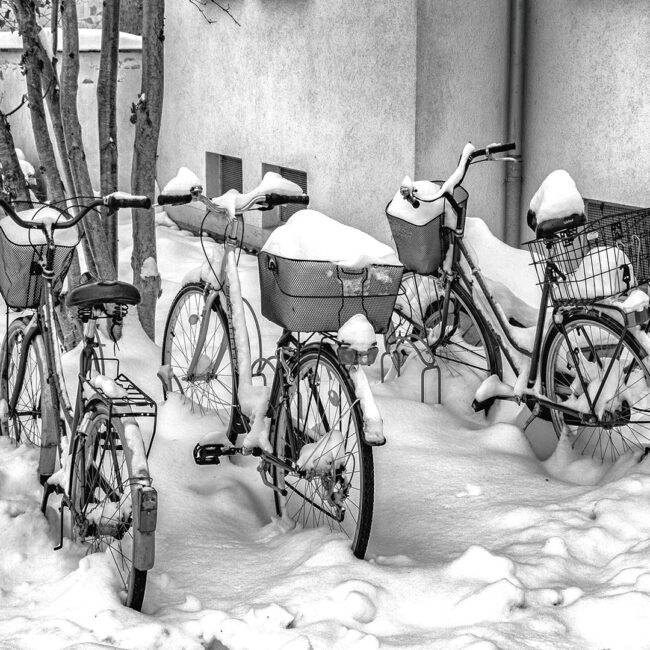 Fahrräder von Horst Zanus Siegerbild Wettbewerb "Fahrräder" Schwarz Weiß