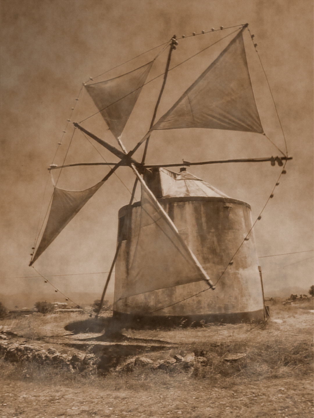 Windmühle in Portugal von Gerald Zumpf