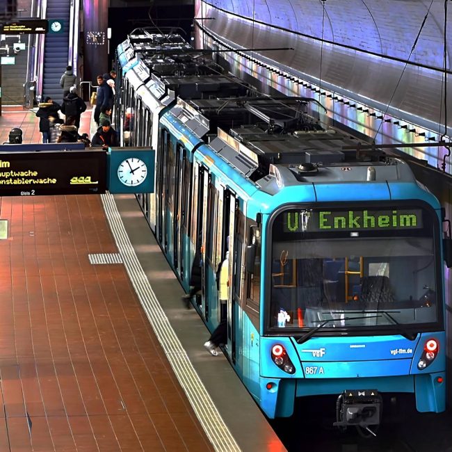 Frankfurt U-Bahnstation Westend von Siegfried Seibert